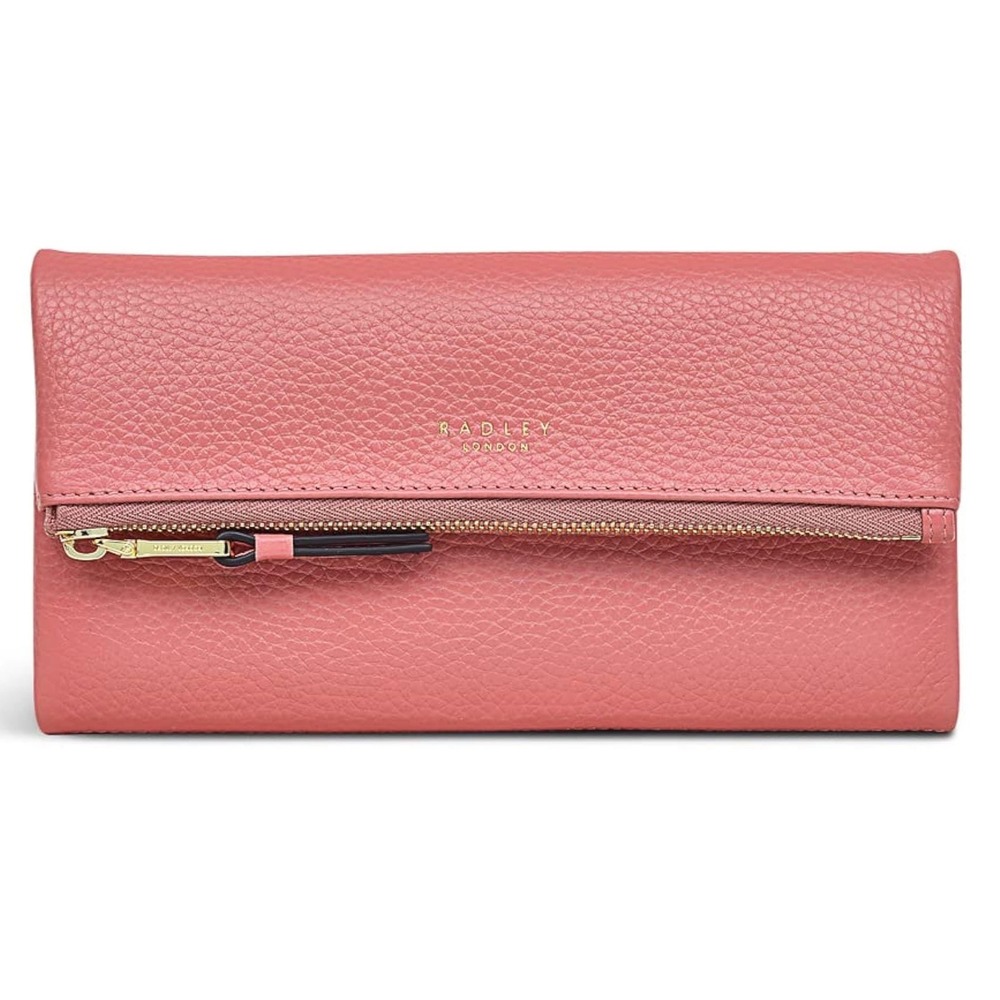 Radley London Coleman Street Large Flapover Matinee Wallet Pink Leather